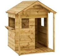 KANGUI Maisonnette bois enfant extérieur COSI Toit étanche Comptoir Mini Terrasse Préau