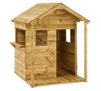 Kangui - Maisonnette bois enfant extérieur COSI - Toit étanche - Comptoir - Mini Terrasse Préau