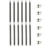 KANGUI Poteaux de filet trampoline - Lot de 6 - Ø32 mm Punchi - Hauteur 180 cm