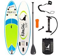 Kangui - Stand up Paddle 305cm Sup Gonflable + pagaie + Sac à Dos + Pompe Haute Pression + Leash + kit de réparation- Fidji