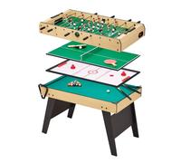 Kangui - Table multi jeux 4 en 1 pour toute la famille - Baby-foot - Billard - Ping Pong - Hockey
