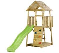 Kangui Tour de jeux en bois Wiki - Toboggan, mur d'escalade, cabane, échelle, grand bac à sable