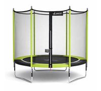 Kangui Trampoline de jardin Jumpi 244 cm + filet de sécurité Vert/Noir 250