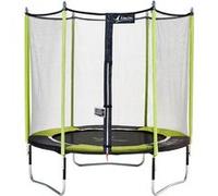 Trampoline de jardin 244 cm + filet de sécurité jumpi vert/noir 250 vert TU