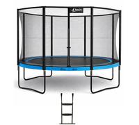 Kangui Trampoline de jardin Punchi 360 - Filet de sécurité et échelle - Bleu