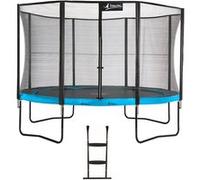 Kangui Trampoline de jardin 365 cm + filet de sécurité + échelle | PUNCHI Bleu 360 bleu G