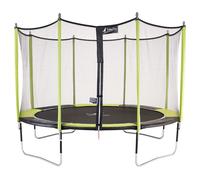 Kangui - Trampoline de jardin 365 cm + filet de sécurité JUMPI Vert/Noir 360