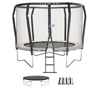Kangui - Trampoline De Jardin Rond Ø300cm Avec Filet De Sécurité + Échelle + Couverture + Kit Ancrage - Fabrication Européenne - Famili 300