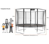 Trampoline punchi bleu 430