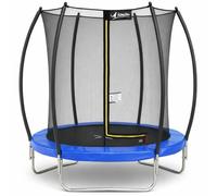 Kangui Trampoline de jardin rond FPR 180 Ø180 cm avec filet de sécurité intérieur Bleu