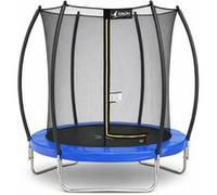Kangui Trampoline de jardin rond FPR 180 Ø180 cm avec filet de sécurité intérieur Bleu