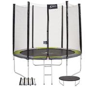 Kangui - Trampoline rond Ø250cm avec filet, échelle, kit d'ancrage et bâche de protection RALLI 250
