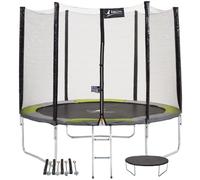 Kangui - Trampoline Rond Ø300cm avec Filet, échelle, bâche et kit d'ancrage - RALLI 300