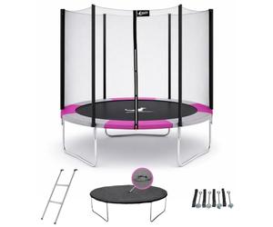 Kangui - Trampoline Rond Ø300cm avec Filet, échelle, bâche et kit d'ancrage - RALLI 300