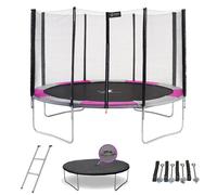 Kangui - Trampoline rond Ø360cm avec filet, échelle, bâche de protection et kit d'ancrage - RALLI 360