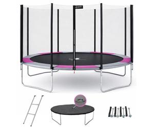Kangui - Trampoline Rond Ø360cm avec Filet, échelle, bâche et kit d'ancrage - RALLI 360