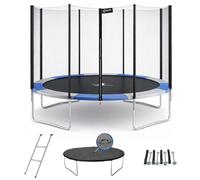 Kangui - Trampoline rond avec filet, échelle et bâche de protection - RALLI