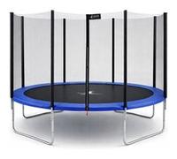 KANGUI Trampoline de jardin rond Ø360cm - Filet de sécurité - Bleu