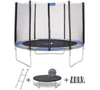 KANGUI Trampoline rond RALLI 300 - Avec filet, échelle, bâche de protection et kit d'ancrage - Ø 300 cm