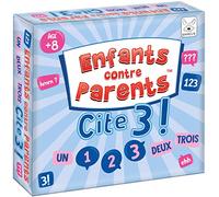 KANGUR Jeu de Plateau Familial Jeux de Société pour Enfants et Adultes Quiz Jeu de Cartes Enfants Contre Parents Cite 3 ! | 8+