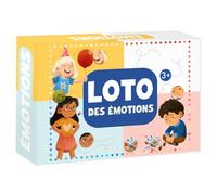 KANGUR Loto des Émotions Jeu dès 3 Ans avec 24 Jetons Jeu Éducatif v. FR | Enfants Concentration Empathie Intelligence Émotionnelle Montessori Jouet Cadeau la Maternelle Pédagogique