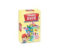 KANGUR Quiz France Villes et Régions Jeu Familial Jeux de Société pour Enfants et Adultes Quiz Jeu de Cartes | 54 Cartes | 7+