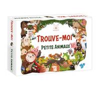 KANGUR Trouve-Moi Petits Animaux Jeu Éducatif Observation Mémoire pour Enfants 3 Ans Plus 24 Jetons 4 Planchettes Thème Animaux Préscolaire