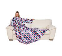 Kanguru 1131 Deluxe Trendy Plaid à Manches avec Poche Ventrale Polyester Imprimée 210 x 140 x 1 cm