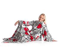 Kanguru Deluxe Hello Kitty Couverture à Manches avec Poche Frontale 140 x 180 cm