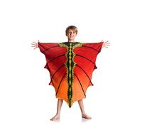 Kanguru Dragon Kids Enfant, Pull Plaid Enfant, Plaid à Manches, Plaid canape, Couverture Polaire, Poncho Femme, Cadeau Femme Enfant (4-12 Ans), Sweat Plaid, Rouge, Bleu, Vert, 90 x 100 cm