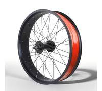 KANGXYSQ 20/24/26 Pouces X 4 Pouces Roue Fat Bike Roues De Vélo Freins À Disque Roue Avant Et Arrière Moyeux QR 135/195 Mm 14G X 36H Roues De Vélo Neige for 7-10Vitesses(Front A,20'')