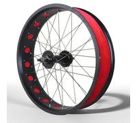 KANGXYSQ 20/24/26 Pouces X 4 Pouces Roue Fat Bike Roues De Vélo Freins À Disque Roue Avant Et Arrière Moyeux QR 135/195 Mm 14G X 36H Roues De Vélo Neige for 7-10Vitesses(Front,26'')