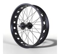 KANGXYSQ 20/24/26 Pouces X 4 Pouces Roue Fat Bike Roues De Vélo Freins À Disque Roue Avant Et Arrière Moyeux QR 135/195 Mm 14G X 36H Roues De Vélo Neige for 7-10Vitesses(Front,20'')