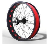 KANGXYSQ 20/24/26 Pouces X 4 Pouces Roue Fat Bike Roues De Vélo Freins À Disque Roue Avant Et Arrière Moyeux QR 135/195 Mm 14G X 36H Roues De Vélo Neige for 7-10Vitesses(Rear,26'')