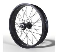 KANGXYSQ 20/24/26 Pouces X 4 Pouces Roue Fat Bike Roues De Vélo Freins À Disque Roue Avant Et Arrière Moyeux QR 135/195 Mm 14G X 36H Roues De Vélo Neige for 7-10Vitesses(Rear B,24'')
