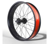 KANGXYSQ 20/24/26 Pouces X 4 Pouces Roue Fat Bike Roues De Vélo Freins À Disque Roue Avant Et Arrière Moyeux QR 135/195 Mm 14G X 36H Roues De Vélo Neige for 7-10Vitesses(Front A,26'')