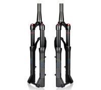 KANGXYSQ 20 24Pouces VTT Fourche Suspendue 1-1/2" Conique 100/120 Mm Course Fourche Avant Vélo Frein À Disque 15 X 100 Mm Axe Traversant Fourche Avant QR 9mm(Thru Axle 20in/140mm)