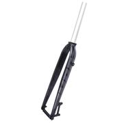 KANGXYSQ 26/27,5/29" Fourches Rigides for Vélo 28,6 Mm / 1-1/8" sans Filetage Tube Droit Fourche Rigide Alliage D'aluminium Frein À Disque VTT Fourche QR 9 X 100 Mm(Matte Black,27.5")
