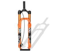 KANGXYSQ 26 27,5 29 Pouces Fourche À Suspension Pneumatique Débattement De 120 Mm Fourches De Vélo Droites/Coniques De 1-1/8" Frein À Disque QR 9 Mm Fourche Avant De VTT(Straight Remote Lock,27.5")