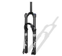 KANGXYSQ 26/27,5/29 Pouces Vélo De Montagne Fourche Air Suspension VTT Course 140 Mm Fourche Avant 1-1/8" Droite/Conique Fourches 9 X 100 Mm QR Frein À Disque Manuel/À Distance(Straight-Remote,27.5")