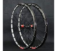 KANGXYSQ 26 27.5 Pouces Paire De Roues VTT Paroi Double Libération Rapide Pull Droit Frein À Disque À 4 Roulements Jantes Vélo Roues Avant Arrière 7-12 Vitesses(D,27.5IN)
