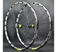 KANGXYSQ 26 27.5 Pouces Paire De Roues VTT Paroi Double Libération Rapide Pull Droit Frein À Disque À 4 Roulements Jantes Vélo Roues Avant Arrière 7-12 Vitesses(F,26IN)