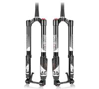 KANGXYSQ DH Suspension VTT Fourche Inversée 26/27,5/29 Pouces Déplacement 120 Mm Descente Air Fourche 15 X 110 Mm Axe Traversant Conique Fourches Avant Réglage du Rebond