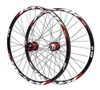 KANGXYSQ Double Mur 2 27,5 29 29 Vélos De Vélo VTT Remetteur Rapide/Thru D'essieu Dual Bicycle Bicycle Roue Avant Frein À Disque 7 8 9 10 11S HUB(Red Hub Red,27.5inch)