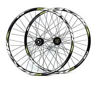 KANGXYSQ Double Mur 2 27,5 29 29 Vélos De Vélo VTT Remetteur Rapide/Thru D'essieu Dual Bicycle Bicycle Roue Avant Frein À Disque 7 8 9 10 11S HUB(Black Hub Green,29inch)