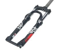 KANGXYSQ Fourche À Suspension 24 Pouces Alliage D'aluminium VTT Bicyclette 1-1/8 '' Tube Droit Pneumatique Amortisseur Frein À Disque Voyage 100mm (Color : Zwart, Size : 24 inch)