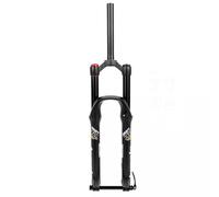 KANGXYSQ Fourche Pneumatique MTB 26/27.5/29 Tige Droite 1-1/8 Pouce Verrouillage Manuel/à Distance Débattement De 130mm Frein À Disque Axe Transversal 100mm*15mm Réglage du Rebond(A Black,26inch)