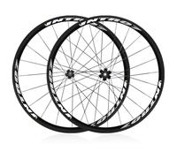 KANGXYSQ Pignon Fixe 700C Paire De Roues Vitesse Unique Jeu De Roues Vélos Alliage D'aluminium Roues Avant Et Arrière 100/120 Mm Frein V-Brake 30 Mm Jante 20/24H Moyeu for Pneus 23-28C Pneu Extérieur