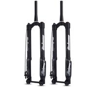 KANGXYSQ VTT Huile Fourche À Suspension Pneumatique 26/27,5/29 Pouces 28,6 Droit/Conique Fourches De Vélo Course 120 Mm Frein À Disque Manuel/à Distance QR 9 Mm(Remote,29")