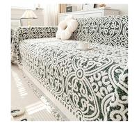 KANGYEBAIHUODIAN Housse de canapé en Coton à Motif géométrique, idéale for Les couvertures à Pompons Nordiques, Protection Anti-Rayures de Chat, Tapis Quatre Saisons(A4 Sofa Blanket,180x90cm S)